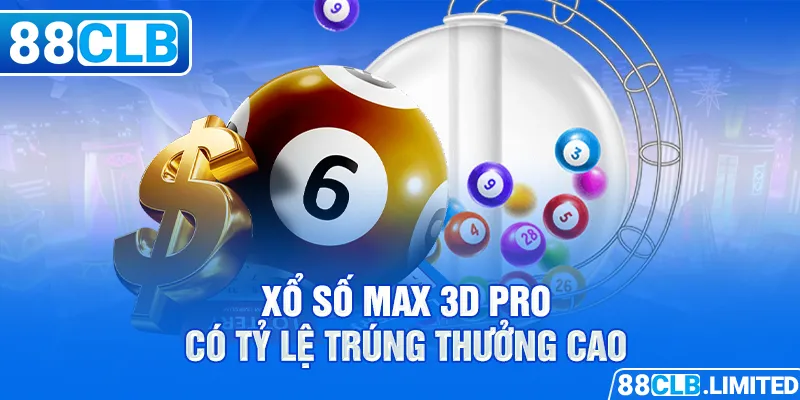 Xổ số Max 3D Pro có tỷ lệ trúng thưởng cao